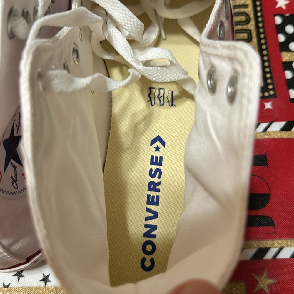 Converse White Canvas High-Tops - Picture 15 of 16